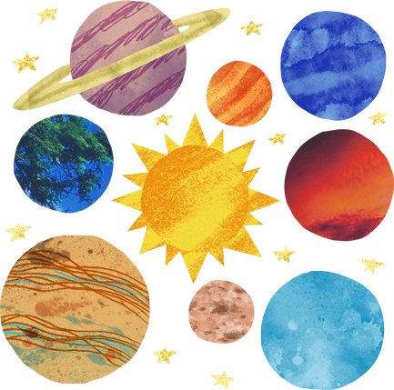 Paper Collage Solar System